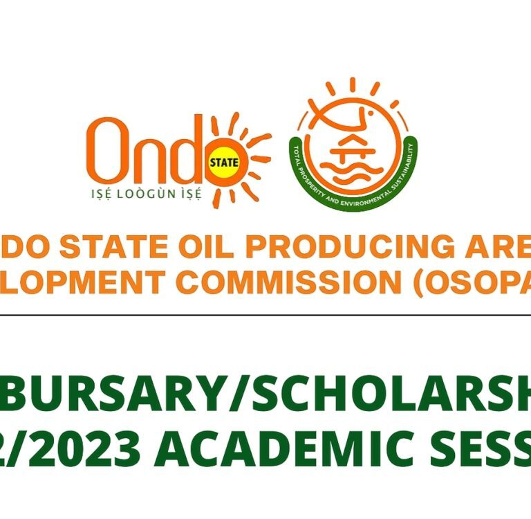 OSOPADEC BURSARY/SCHOLARSHIP SCHEME (2022/2023 ACADEMIC SESSION)